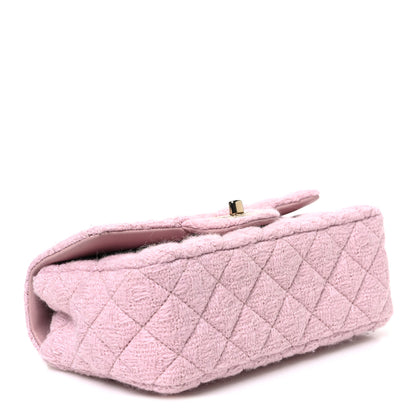 Chanel Tweed Quilted Mini Rectangular Flap Light Pink 4 of 10