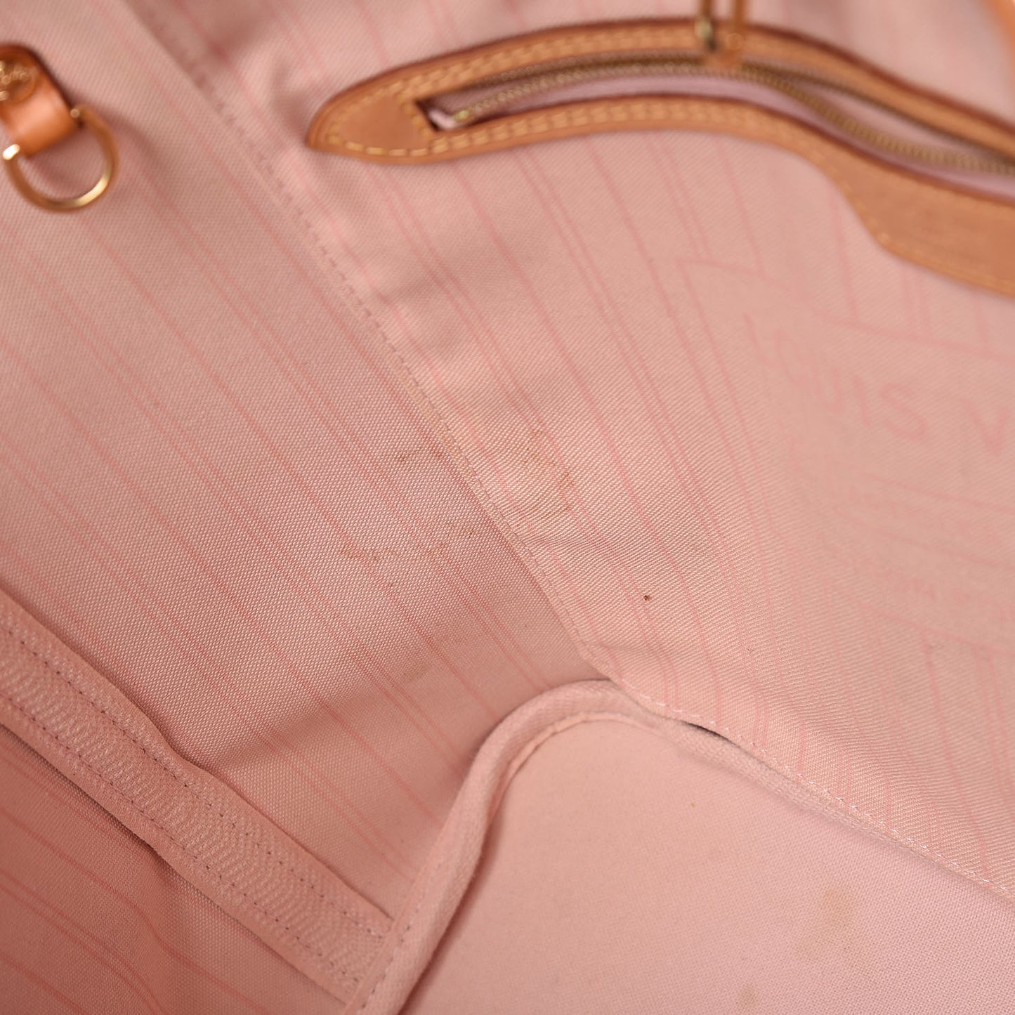 Damier Azur Neverfull MM Rose Ballerine