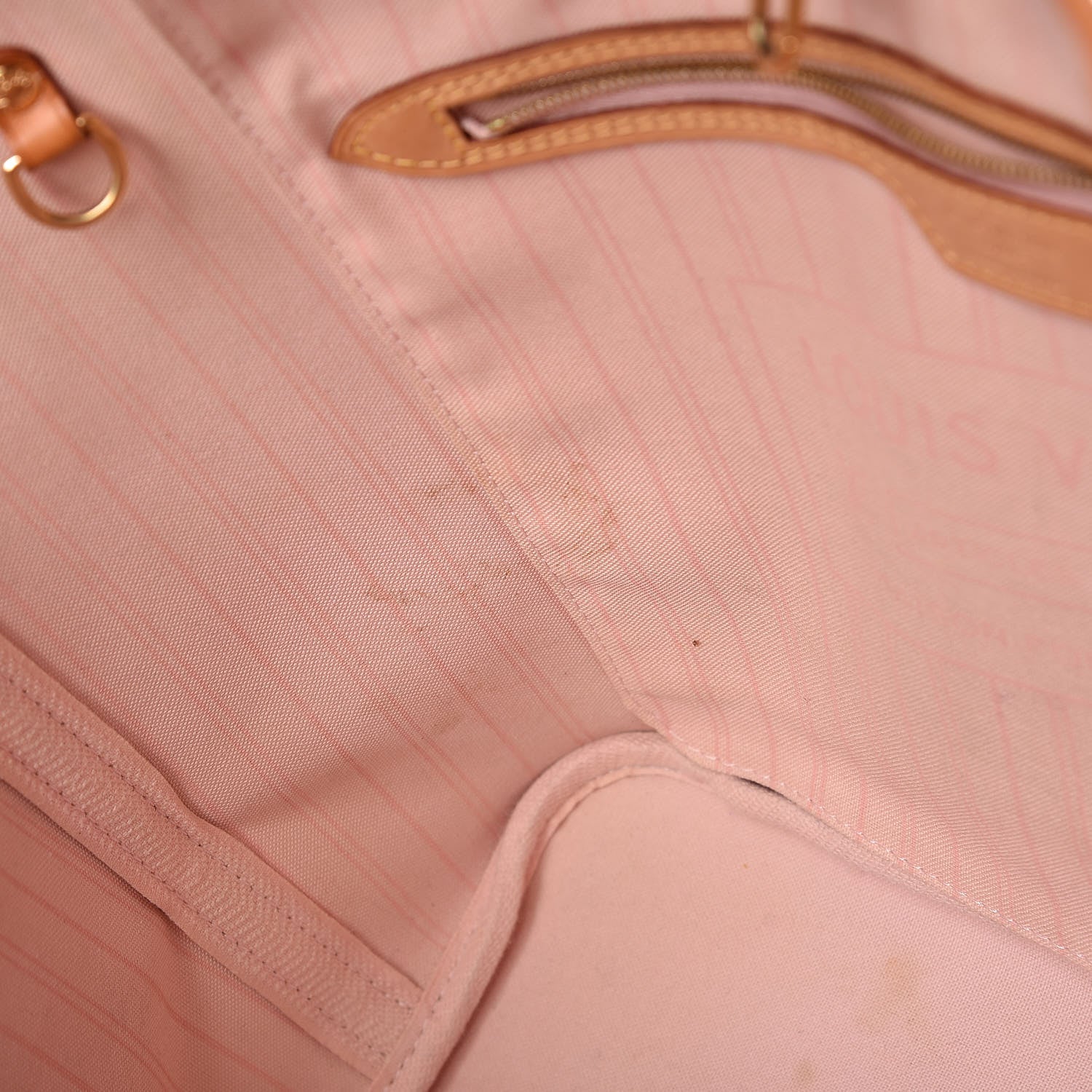 Louis Vuitton Damier Azur Neverfull MM Rose Ballerine 10 of 23