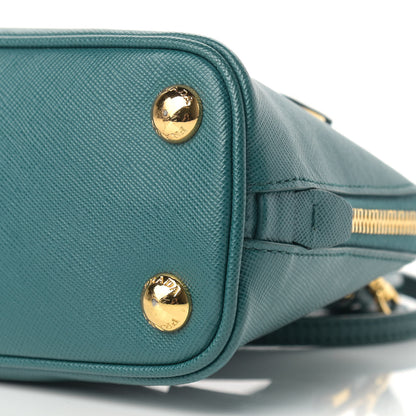 Prada Saffiano Lux Mini Promenade Tote Ottanio 6 of 11