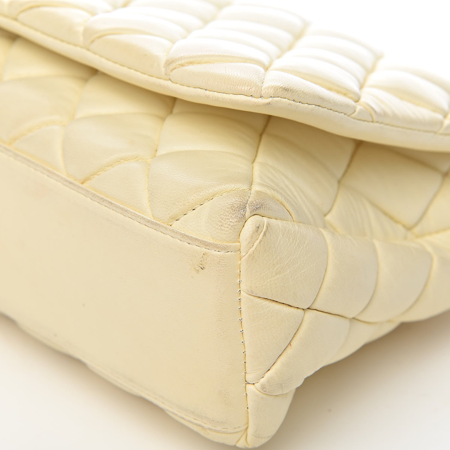 Chanel Lambskin Large New Bubble Flap Ivory 10 of 15