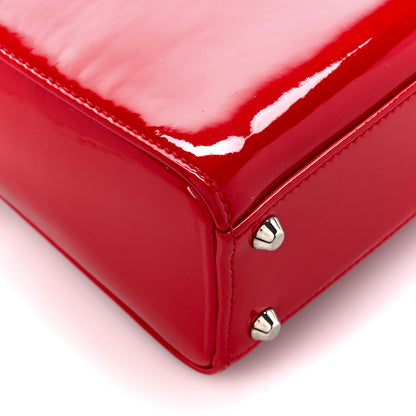 Christian Dior Patent Mini Lady Dior Red 10 of 11
