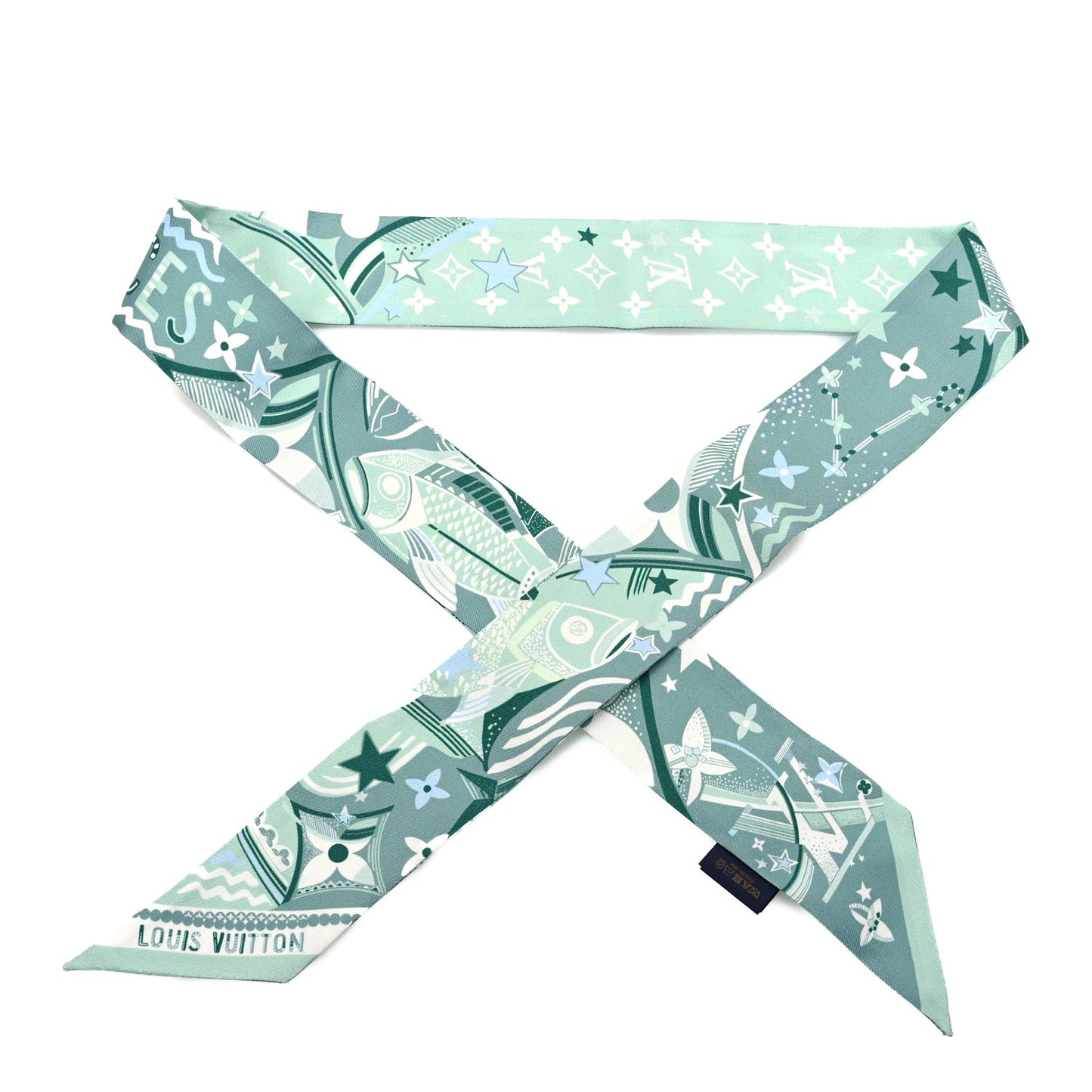 Silk LV Star Sign Pisces BB Bandeau Vert d'eau