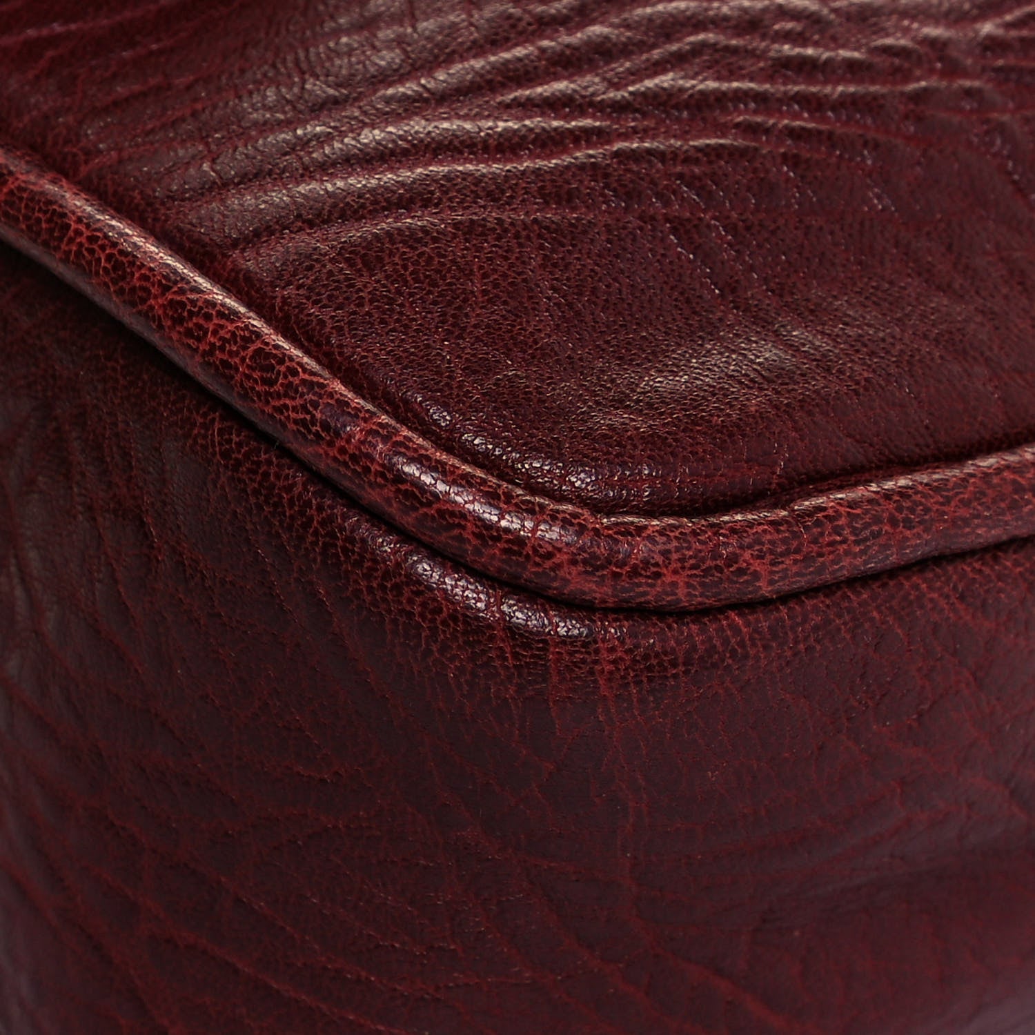 Chanel Distressed Lambskin Lady Braid Flap Burgundy 8 of 11