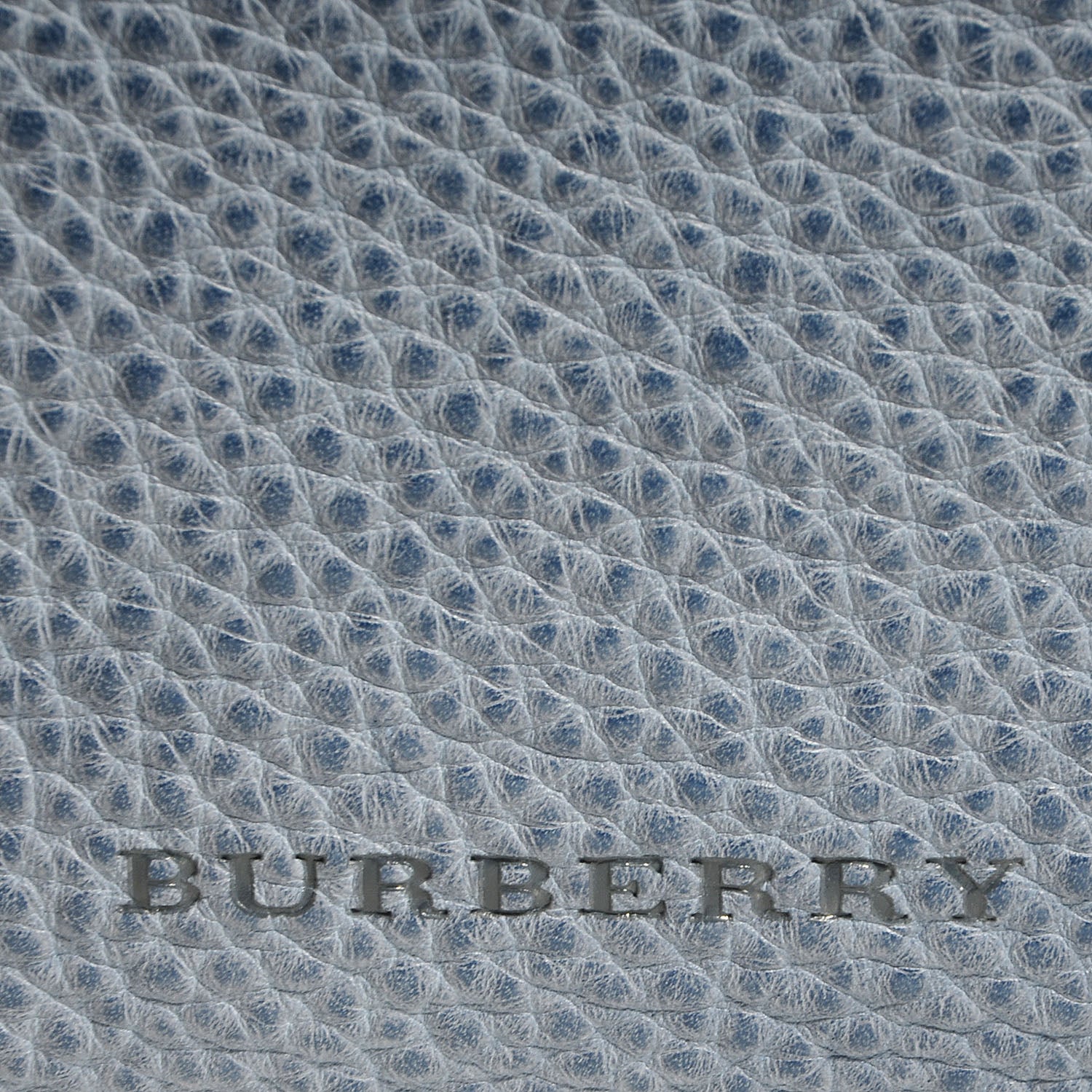 Burberry Grainy Leather Medium Shopper Steel Blue 3 of 11