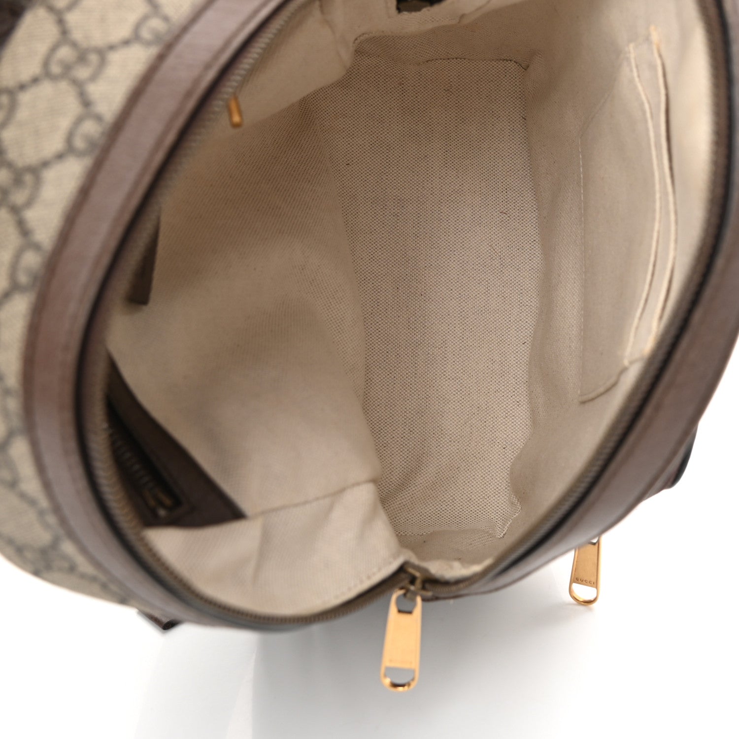 Gucci GG Supreme Monogram Calfskin Web Small Ophidia Day Backpack Beige Ebony New Acero 5 of 12