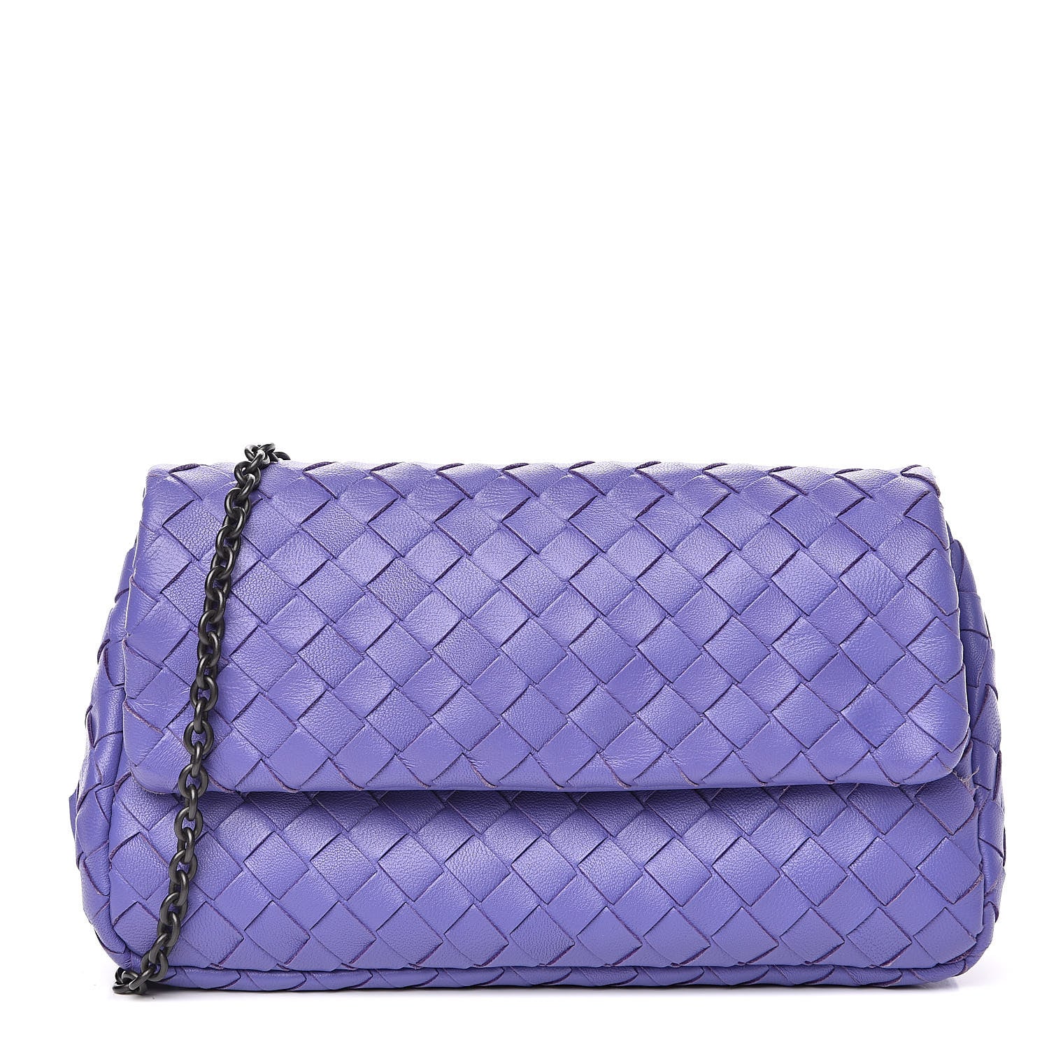 Bottega Veneta Nappa Intrecciato Mini Chain Messenger Lavender 1 of 12