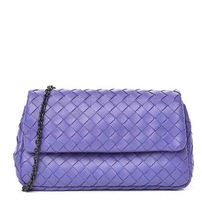 Bottega Veneta Nappa Intrecciato Mini Chain Messenger Lavender 1 of 12