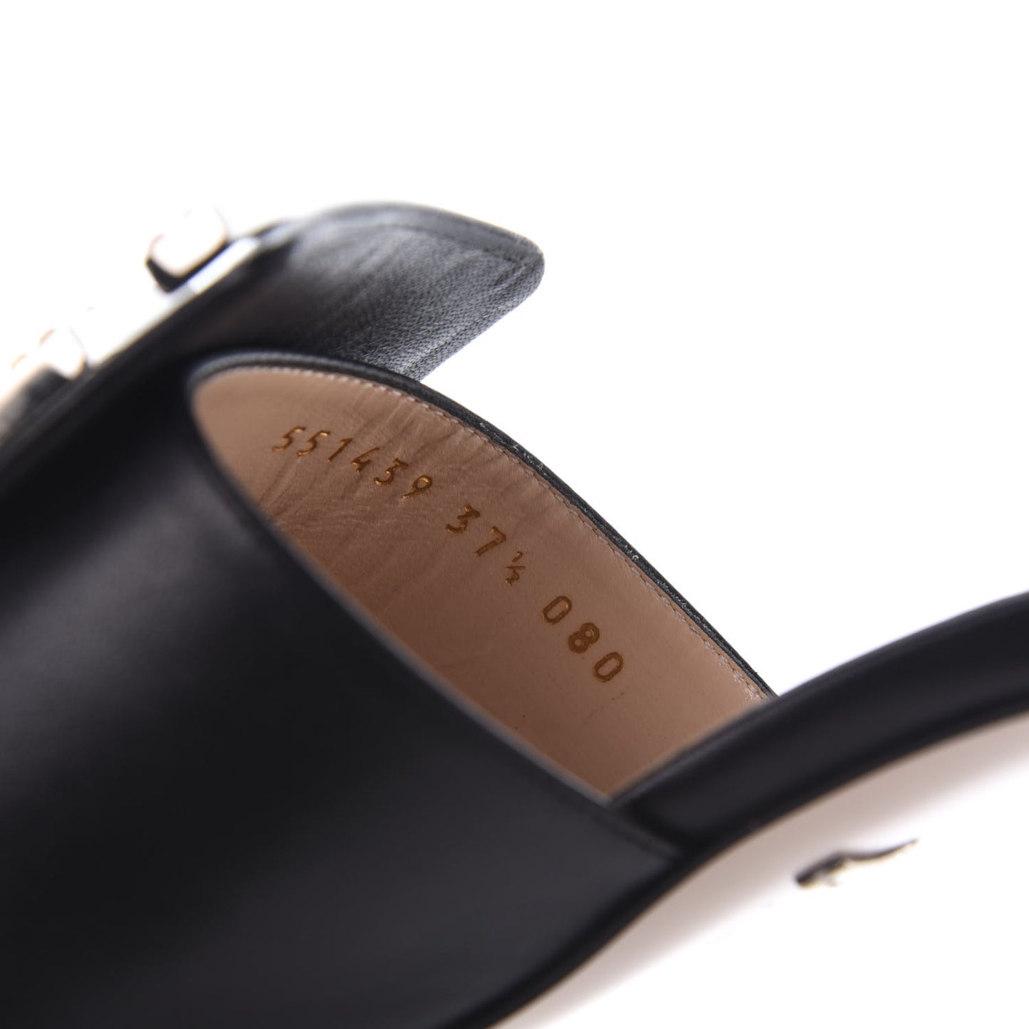 Malaga Kid Crystal Square G Madelyn 60mm Mules 37.5 Black