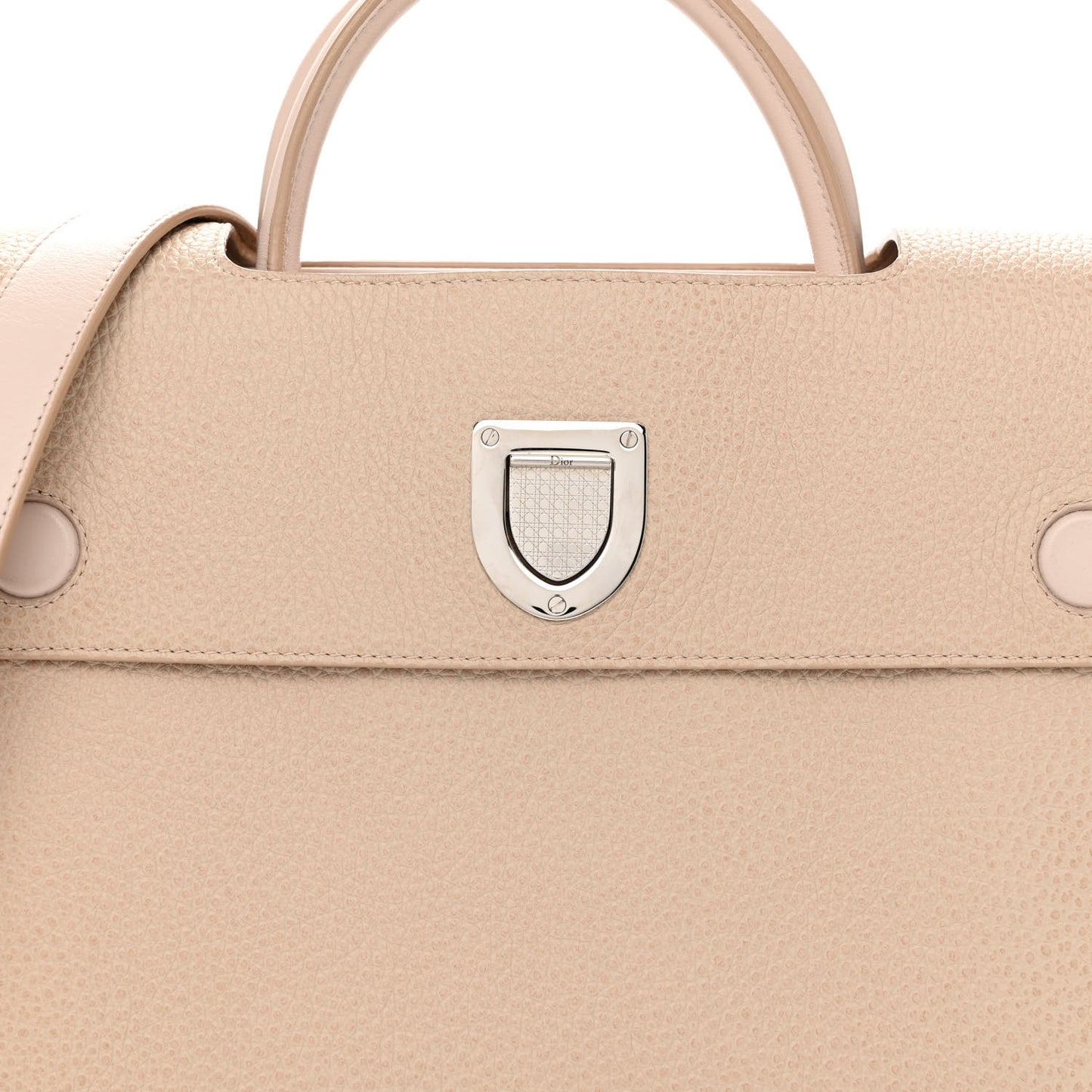 Grained Calfskin Medium Diorever Flap Tapioca