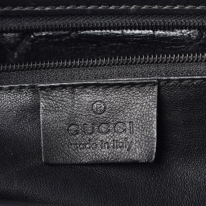 Gucci Calfskin Bamboo Top Handle Bag Black 6 of 29