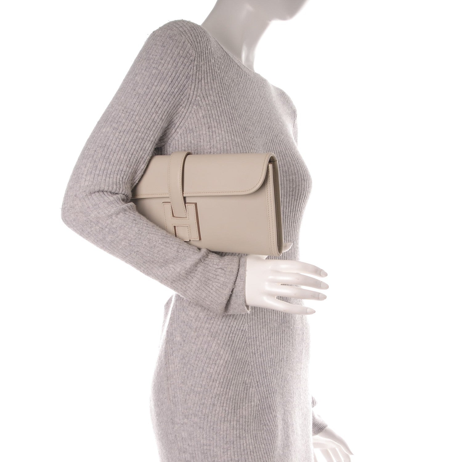 Hermes Swift Jige Elan 29 Clutch Gris Perle 2 of 7