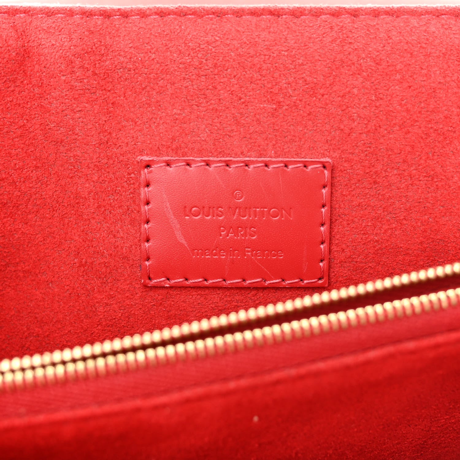 Louis Vuitton Damier Ebene Caissa Clutch Cherry 6 of 10