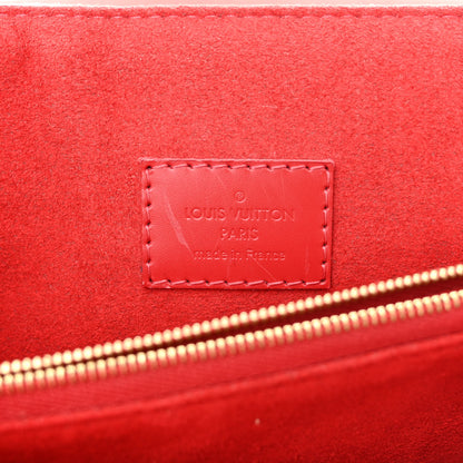 Louis Vuitton Damier Ebene Caissa Clutch Cherry 6 of 10