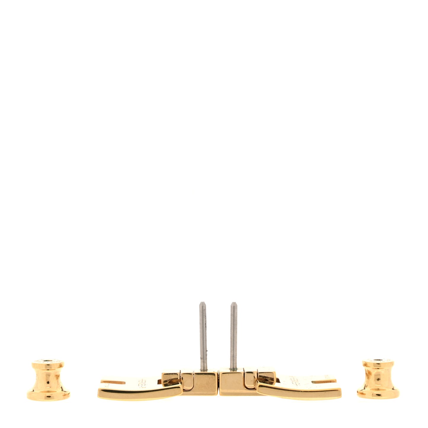 Rose Gold Lacquer Eileen Earrings White