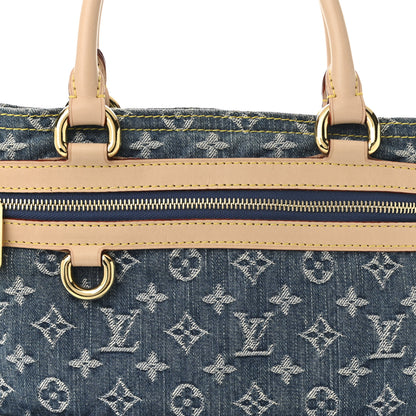 Louis Vuitton Monogram Denim Sac Plat Blue 7 of 10