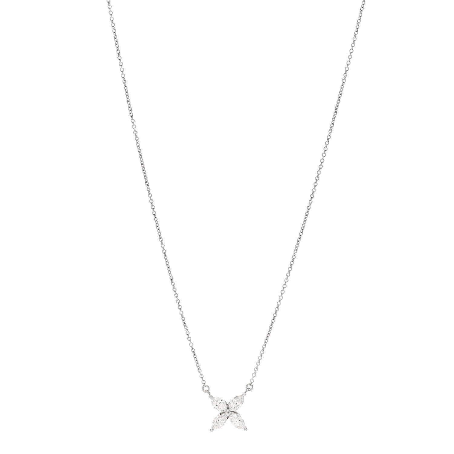 Tiffany Platinum Diamond Large Victoria Necklace 1 of 6