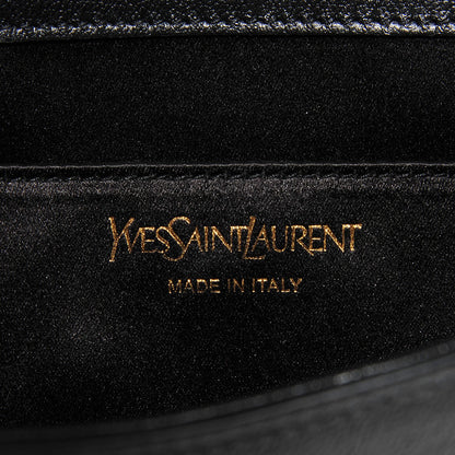 Saint Laurent Calfskin Monogram Large Belle De Jour Clutch Black 5 of 7