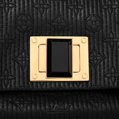 Louis Vuitton Calfskin Quilted Monogram Altair Clutch Black 8 of 10