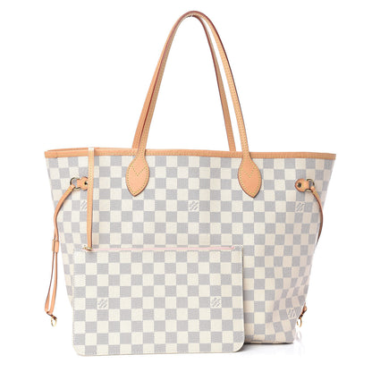 Louis Vuitton Damier Azur Neo Neverfull MM Rose Ballerine 1 of 12