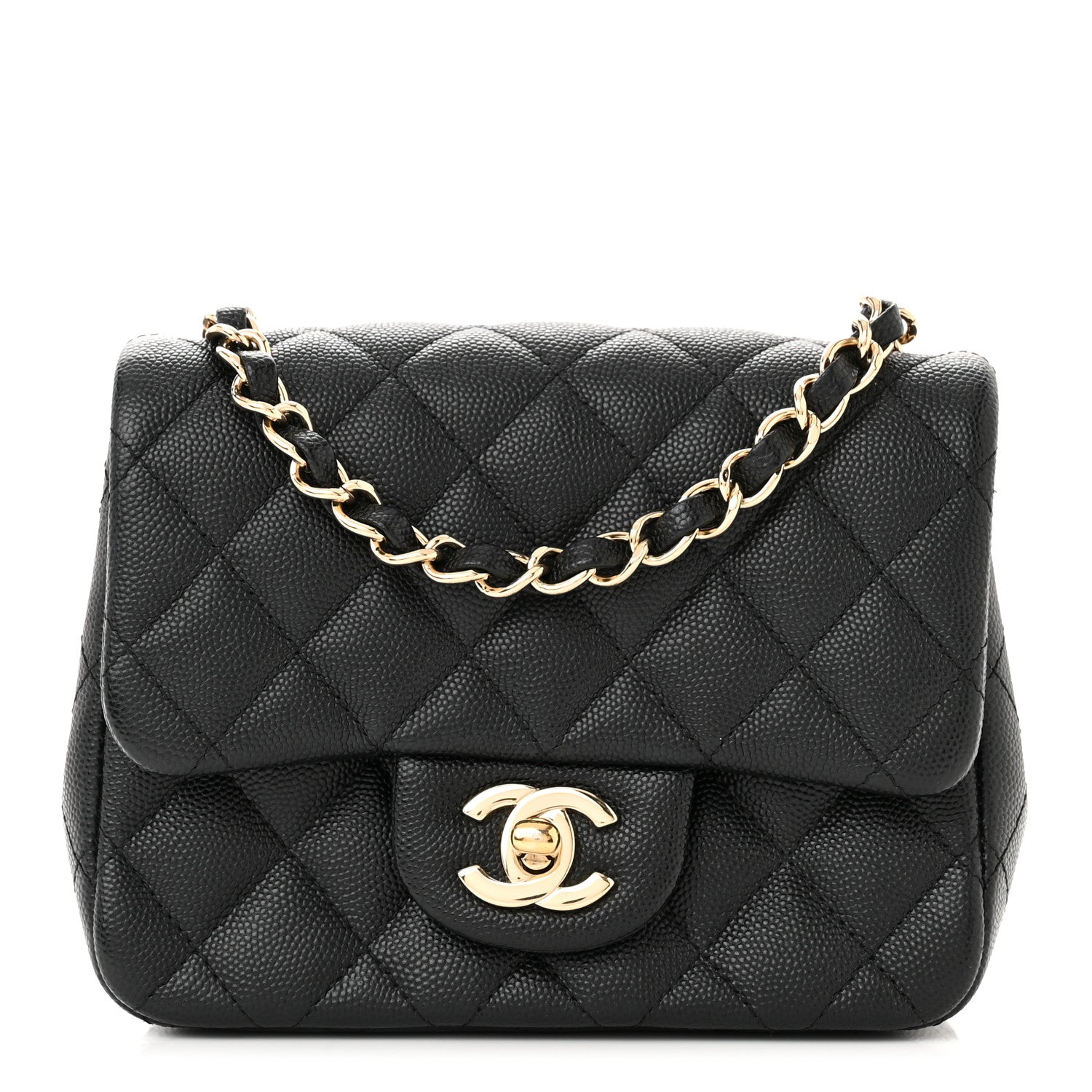 Chanel Caviar Quilted Mini Square Flap Black 1 of 12
