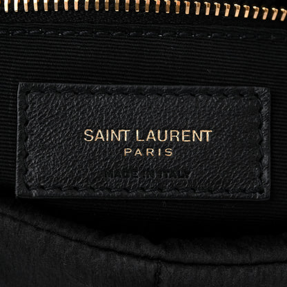 Saint Laurent Nylon Quilted Small Loulou Puffer Monogram Chain Satchel Black 6 of 10
