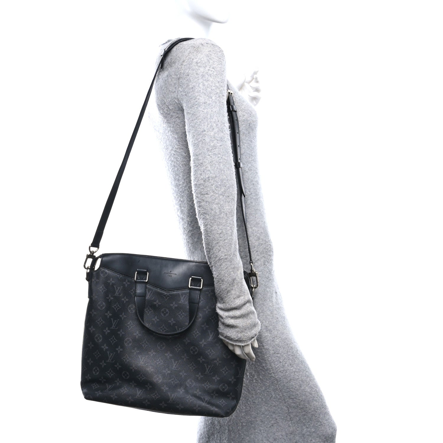 Louis Vuitton Monogram Eclipse Explorer Tote 2 of 9