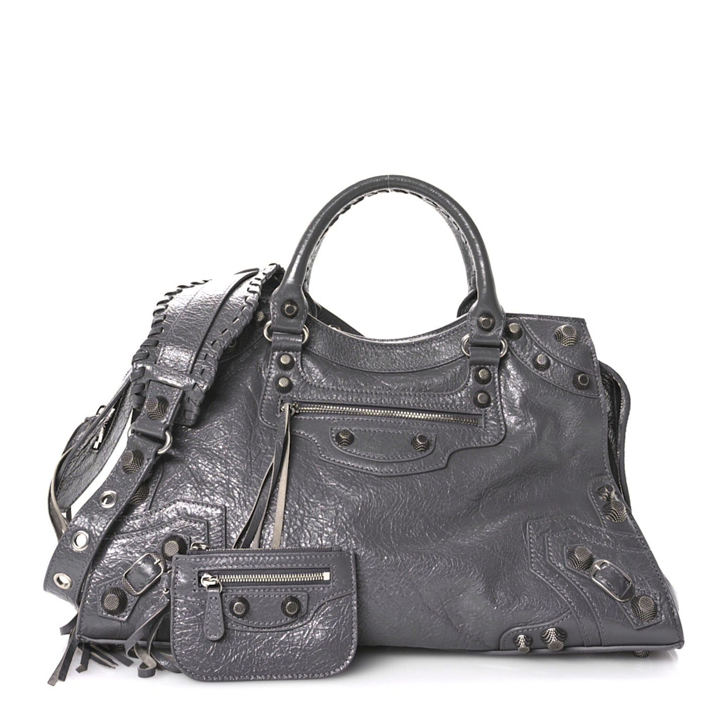 Agneau Arena Neo Cagole City Handbag Dark Grey