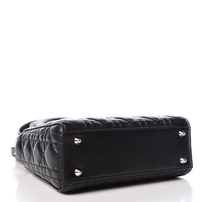 Christian Dior Lambskin Cannage Small Lucky Badges My Lady Dior Black 4 of 10