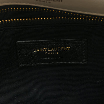 Saint Laurent Lambskin Matelasse Monogram Medium Niki Chain Satchel Blanc Vintage 6 of 8