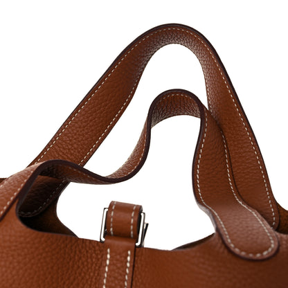 Hermes Taurillon Clemence Picotin Lock 18 PM Gold 10 of 11