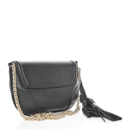 Gucci Calfskin Miss Bamboo Shoulder Bag Black 3 of 7