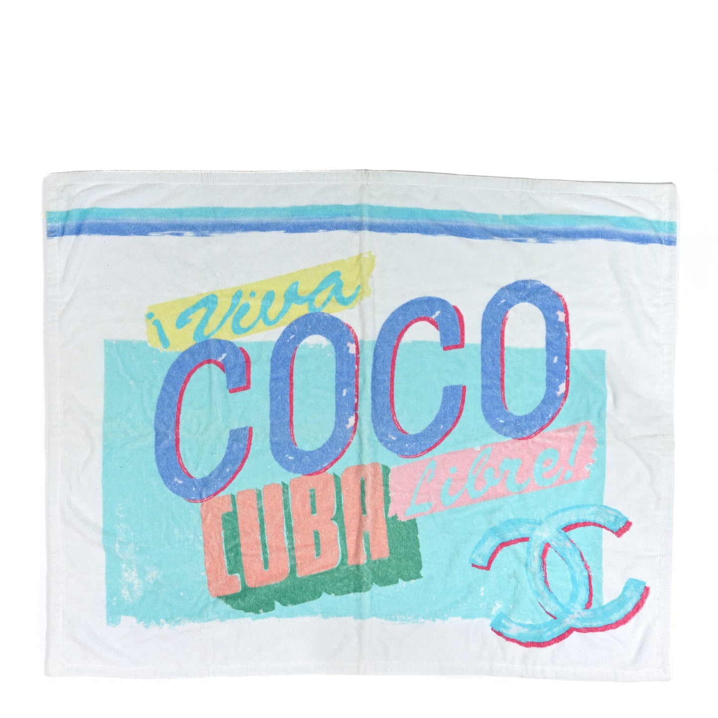Cotton Coco Cuba Beach Towel Turquoise