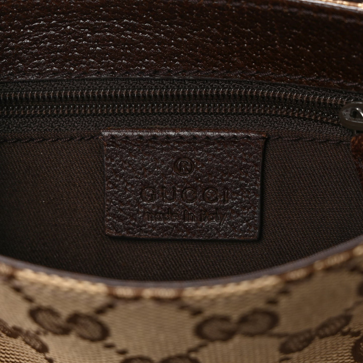 Monogram Waist Pouch Bag Dark Brown