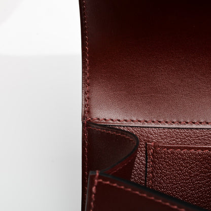 Hermes Tadelakt Medor 23 Clutch Rouge H 17 of 18