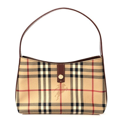 Burberry Haymarket Check Shoulder Bag Brown 1 of 9