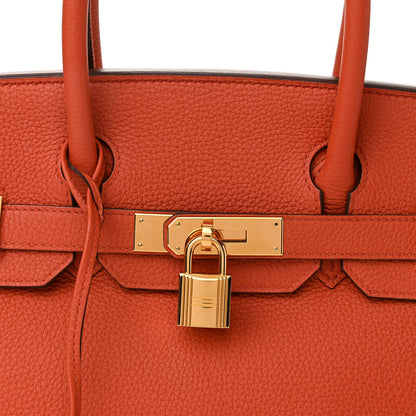 Hermes Togo Birkin 30 Orange 7 of 11