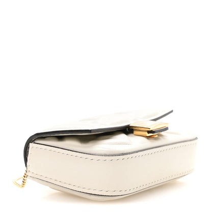 Fendi Nappa Matisse FF Embossed Nano Baguette Charm White 4 of 10