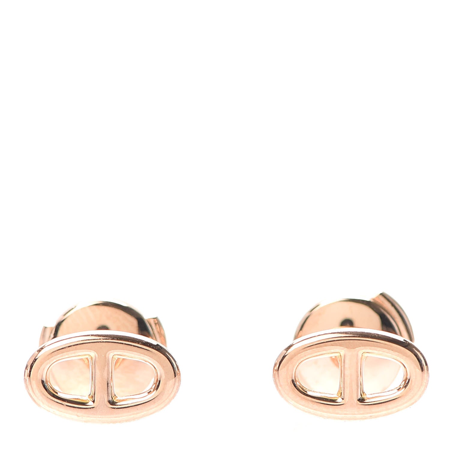 Hermes 18K Rose Gold TPM Farandole Stud Earrings 1 of 5