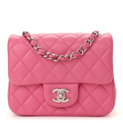 Chanel Lambskin Quilted Mini Square Flap Pink 1 of 11