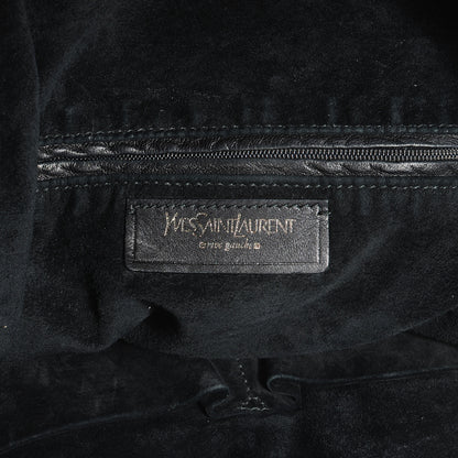 Saint Laurent Leather Large Roady Covered Chain Hobo Black 6 of 8