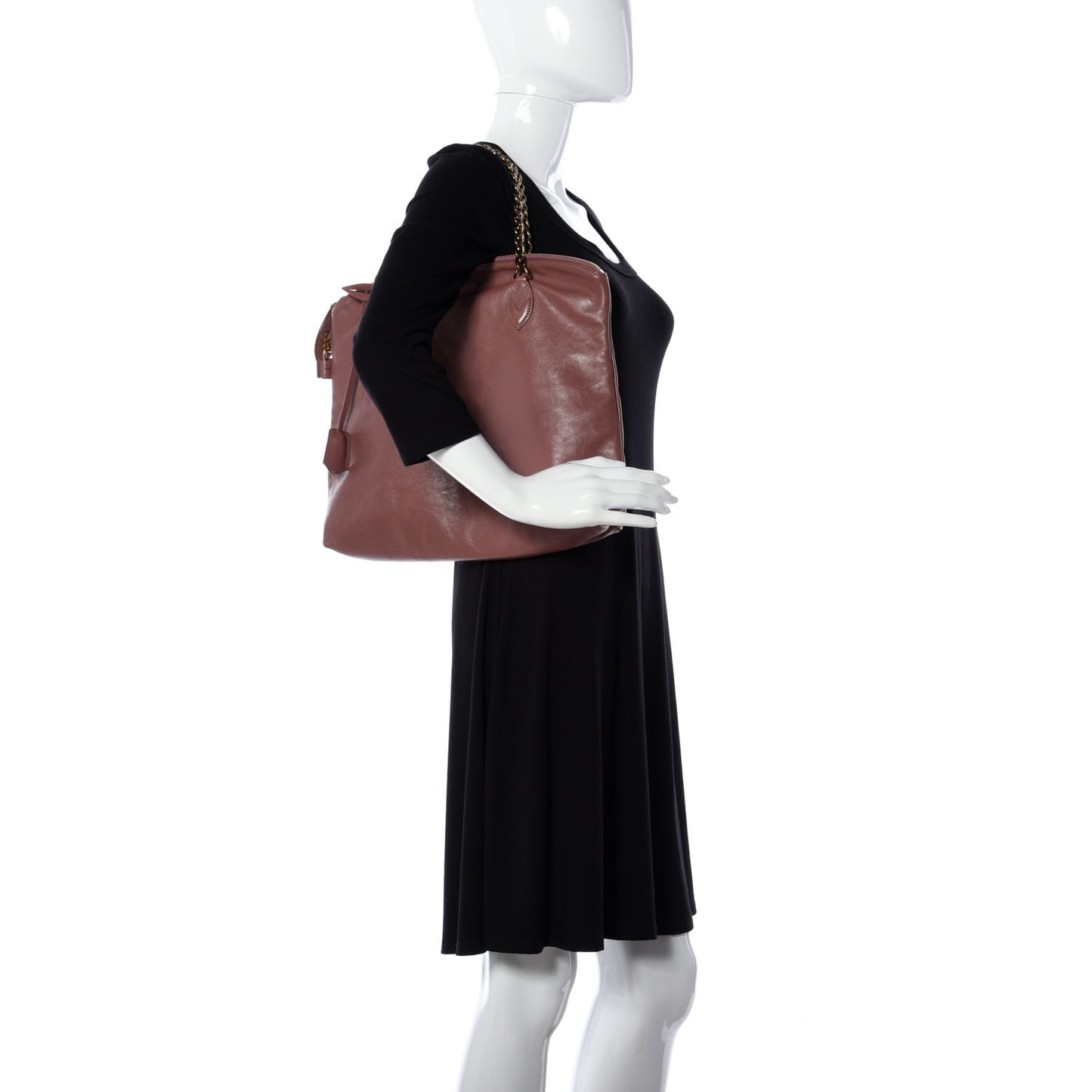 Cuir Boudoir Lockit Chain Rose