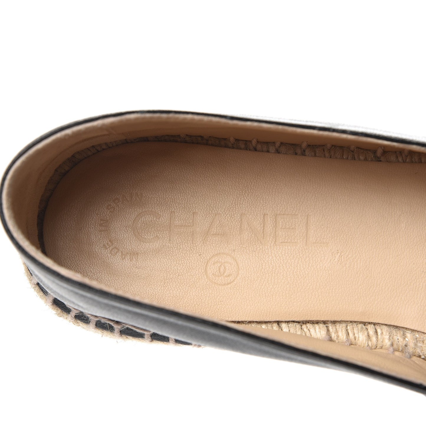 Lambskin CC Espadrilles 39 Black