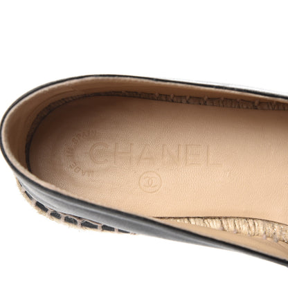 Chanel Lambskin CC Espadrilles 39 Black 8 of 10