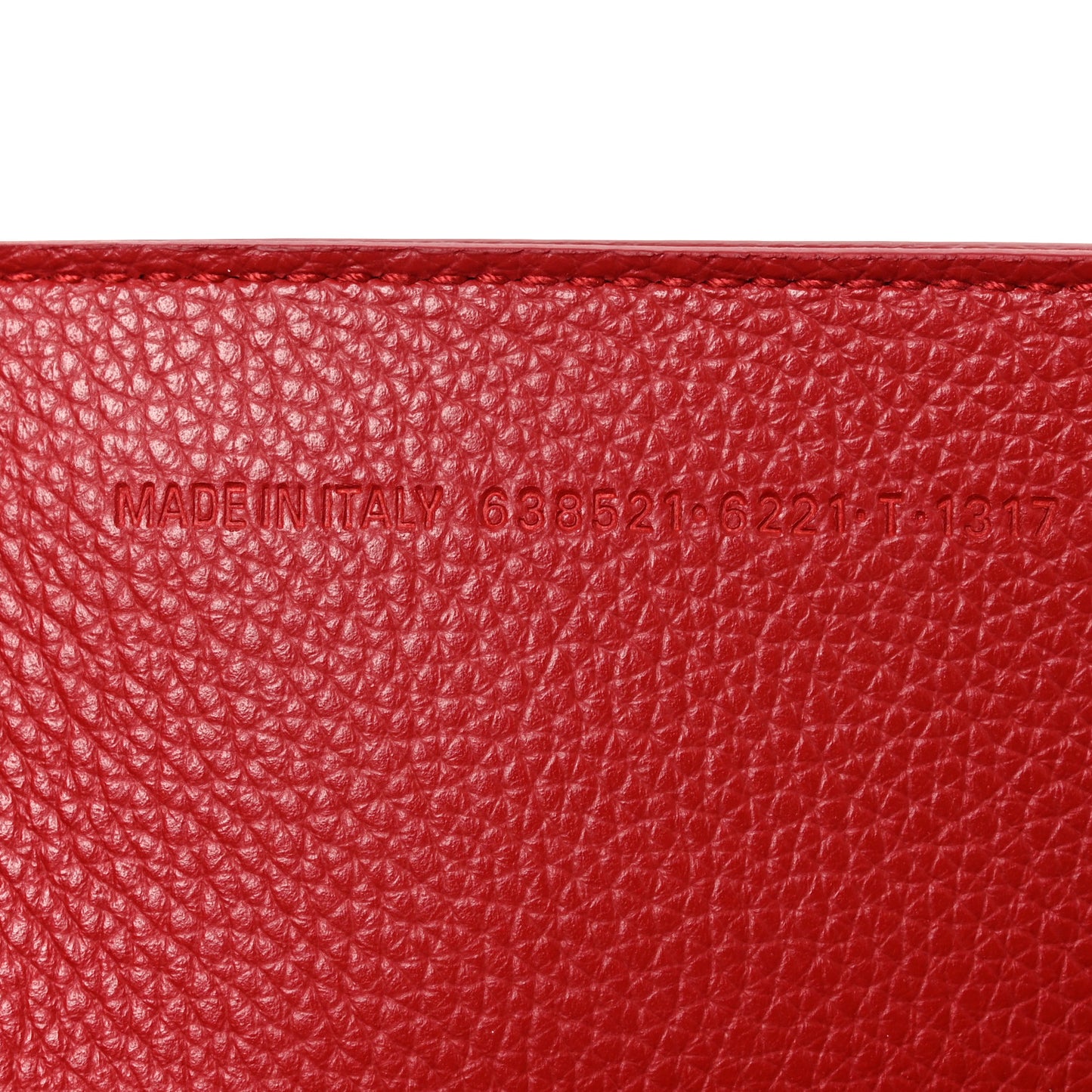 Grained Calfskin Neo Classic Gold Hardware S City Medium Red