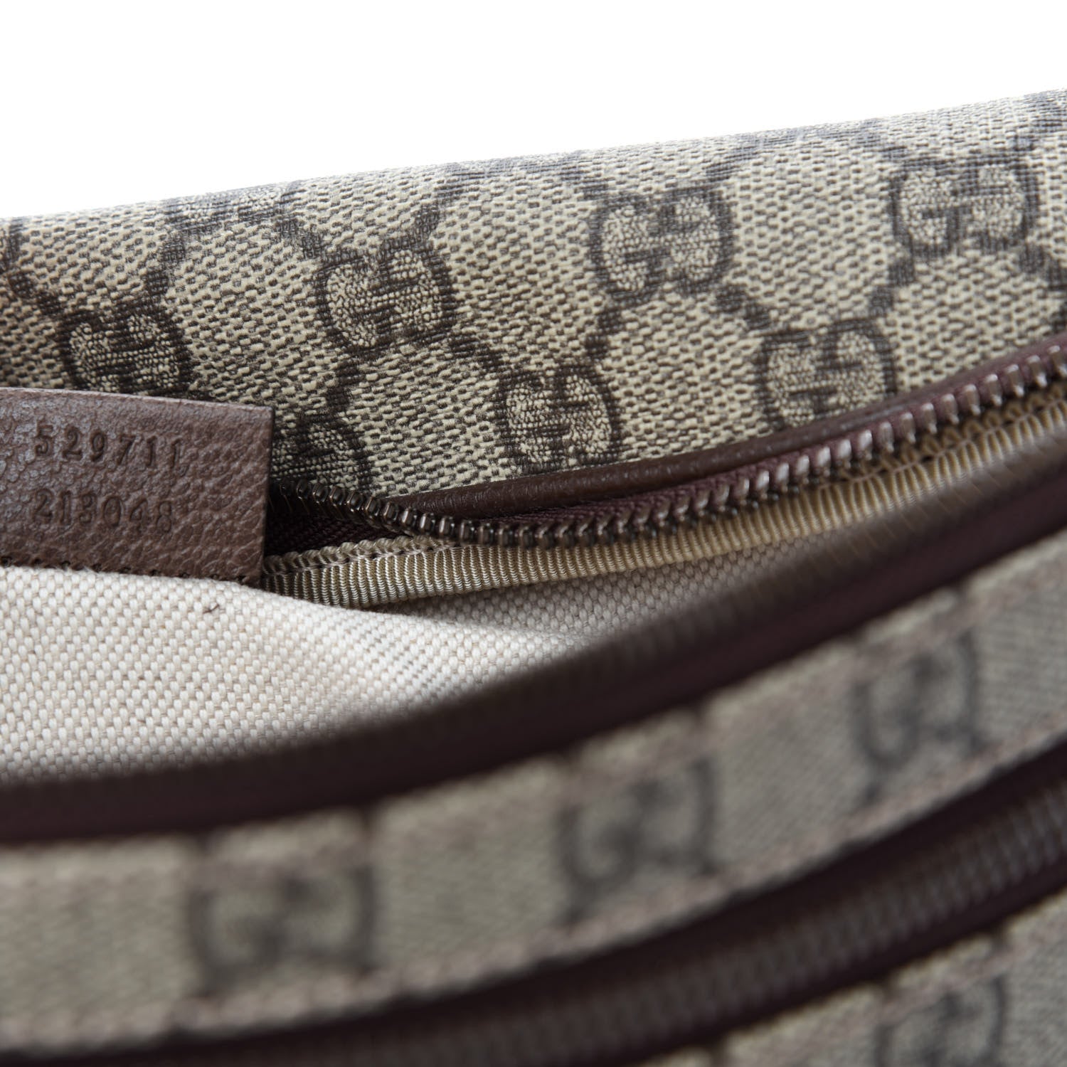 Gucci GG Supreme Monogram Courrier Belt Bag Beige New Acero 9 of 10