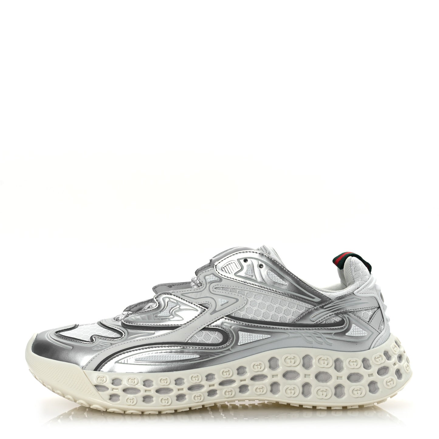 Metallic Demetra Mesh Cub3d Mens Sneakers 10 Grey White