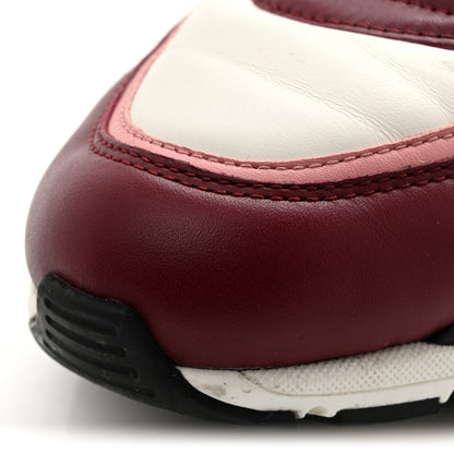 Chanel Calfskin CC Sneakers 40 Light Burgundy White Pink 14 of 14