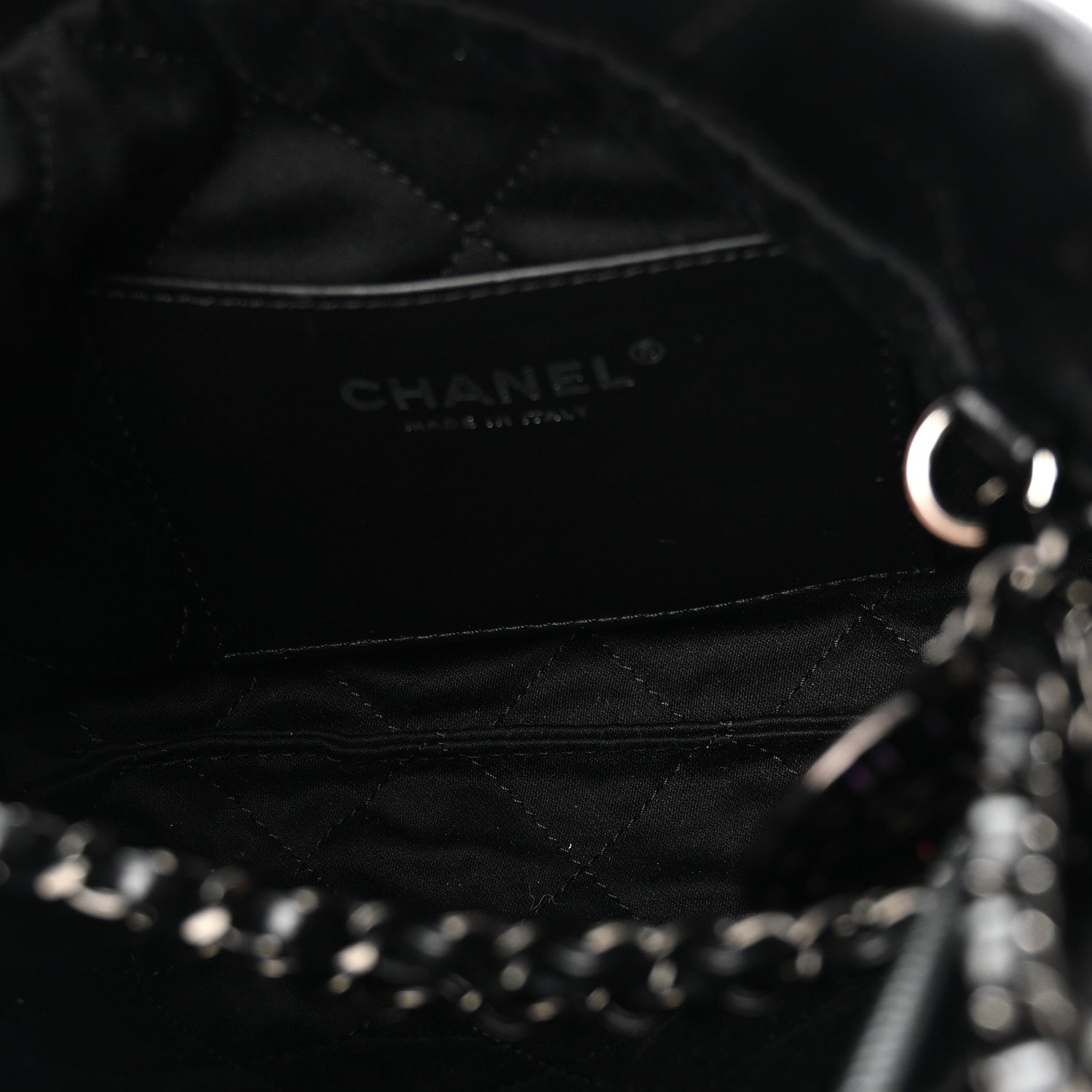 Chanel Shiny Calfskin Quilted Mini Chanel 22 So Black 5 of 10