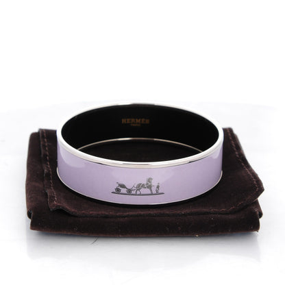 Hermes Enamel Printed Wide Caleche Bracelet 65 6 of 6